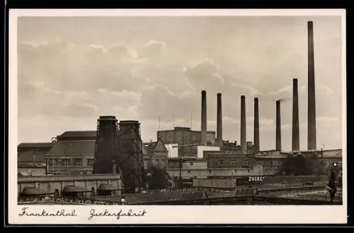 AK Frankenthal, Blick auf die Zuckerfabrik