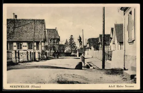 AK Merzweiler,  Strasse