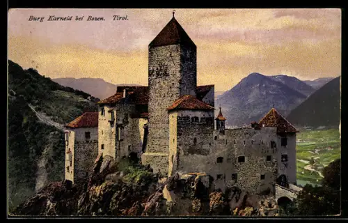AK Karneid bei Bozen, Burg Karneid