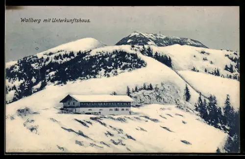 AK Tegernsee, Wallberghaus im Winter