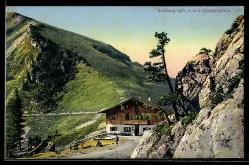 AK Wallberghaus, Berghütte auf dem Setzberg