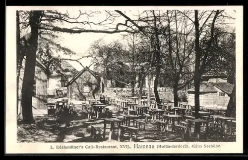 AK Wien-Hameau, Gasthof von Leopold Edelmüllner