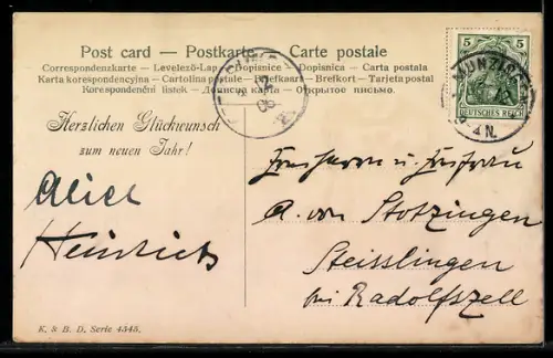 Künstler-AK Rivalen beim Autorennen