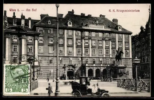 AK Wien, Am Hof, Gebäudeansicht vom K. K. Kriegsministerium