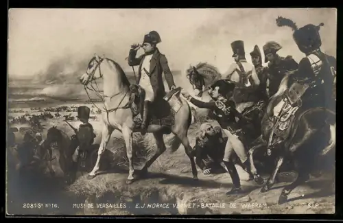 AK Napoleon: bataille de Wagram