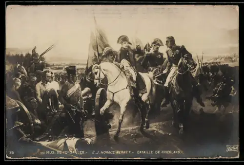 AK Bataille de Friedland, gagnee par Napoleon I. sur les Russes 1807
