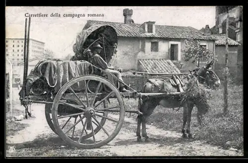 AK Carrettiere della campagna romana