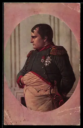 AK Napoleon, der Kaiser in Uniform mit Orden behangen