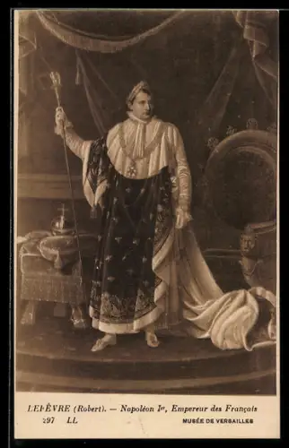 AK Portrait von Napoleon in Krönungsornat