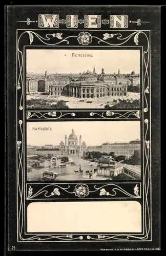 AK Wien, Panorama, Karlsplatz