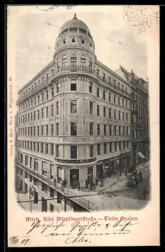 AK Wien, Tiefer Graben Ecke Wipplingerstrasse
