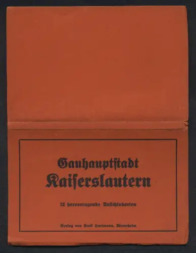 12 AK Kaiserslautern, Totalansicht mit Kirche, Partie am Fackelrondell, Hindenburgstrasse, Strasse, 23er