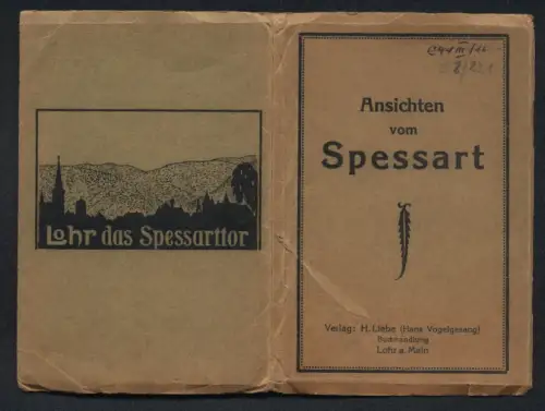 10 AK Lohr a. Main, Totalansicht und Schloss mit Umgebung, Hauptstrasse, Schloss Mespelbrunn, Wildschweingruppe