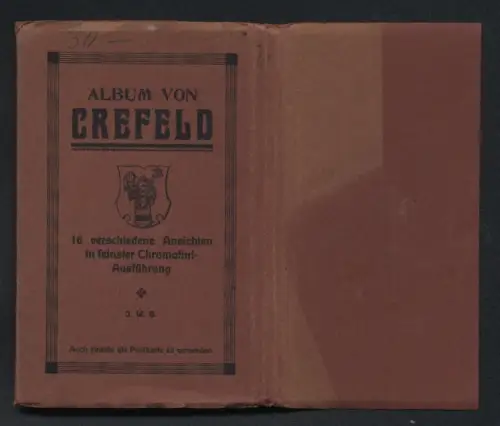 16 AK Crefeld, Kaiser Wilhelm-Museum, Josephs-Kirche, Moltke-Denkmal, Hauptbahnhof und Seidenweber-Denkmal