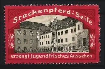 Reklamemarke Steckenpferd-Seife, Schloss Meiningen