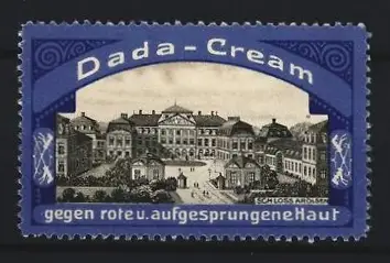 Reklamemarke Dada-Cream, Schloss Arolsen