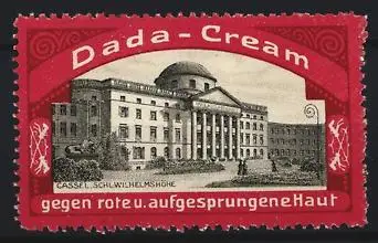 Reklamemarke Dada-Cream, Schloss Wilhelmshöhe in Cassel