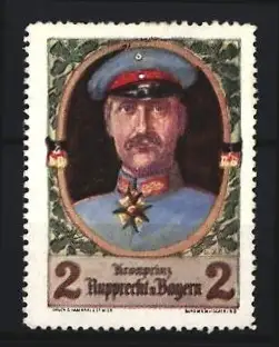 Reklamemarke Kronprinz Rupprecht von Bayern in Uniform