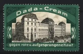 Reklamemarke Dada-Cream, Schloss in Darmstadt