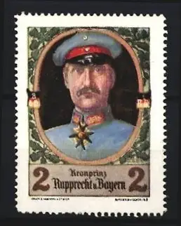 Reklamemarke Kronprinz Rupprecht von Bayern