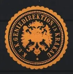 Reklamemarke Krakau, K. u. k. Genie-Direktion