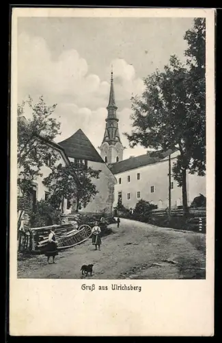 AK Ulrichsberg, Ortspartie mit Kirche