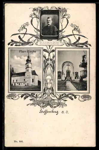AK Helfenberg /O. Ö., Pfarrkirche, Innenansicht der Kirche