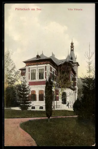 AK Pörtschach am See, Ansicht der Villa Viktoria