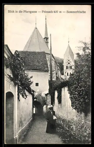 AK Friesach, Blick in die Pfarrgasse