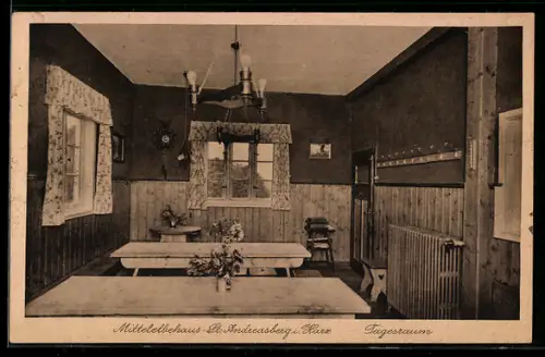 AK St. Andreasberg i. Harz, Mittelelbehaus, Tagesraum