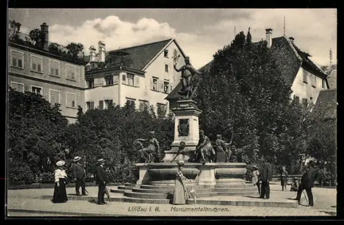 AK Lindau i. B., Monumentalbrunnen