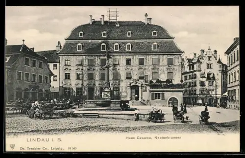 AK Lindau i. B., Haus Cavazeu, Neptunbrunnen