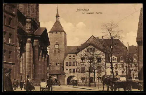 AK Nürnberg, Partie am weissen Turm