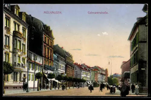 AK Mülhausen, Colmarerstrasse