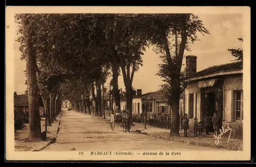 AK Margaux /Gironde, Avenue de la Gare