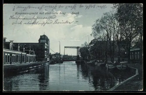 AK Sneek, Koopmansgracht met electrische brug