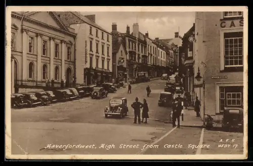 AK Haverfordwest, High Street from castle square