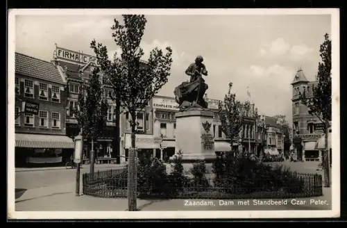 AK Zaandam, Dam met Standbeeld Czar Peter