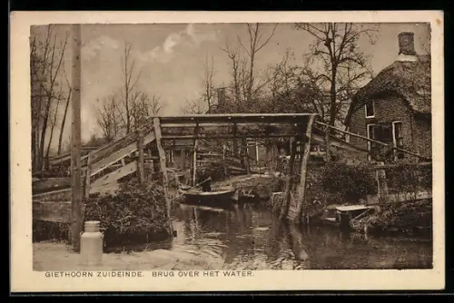 AK Giethoorn, Zuideinde, Brug over het water