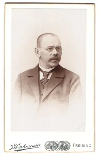 Fotografie J. Werkmeister, Freising, Amtsgerichtsgasse 445, Porträt eines Herren