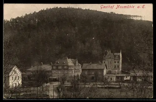 AK Neumühle a. E., Gasthof Neumühle