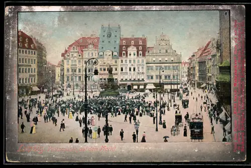 AK Leipzig, Platzmusik auf dem Markt