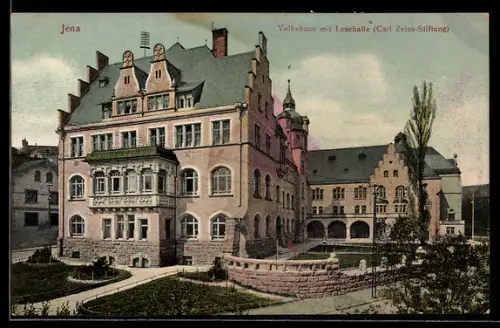 AK Jena, Volkshaus mit Leshalle, Carl Zeiss-Stiftung