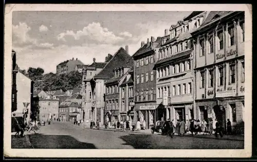 AK Weissenfels, Am Markt, Leipziger Strasse, Ratskeller