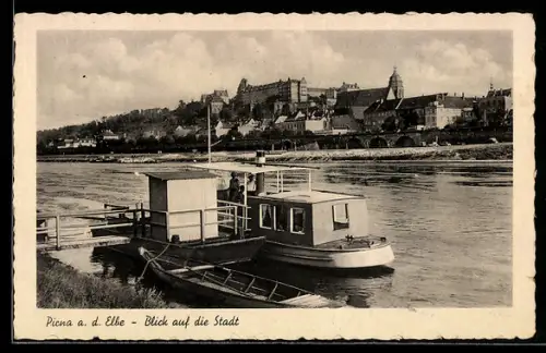 AK Pirna a. d. Elbe, Blick auf die Stadt