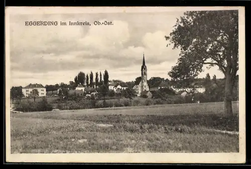 AK Eggerding im Innkreis, Panorama mit Kirche