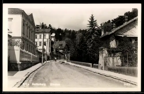 AK Kalksburg, Strasse mit Wohnhäusern