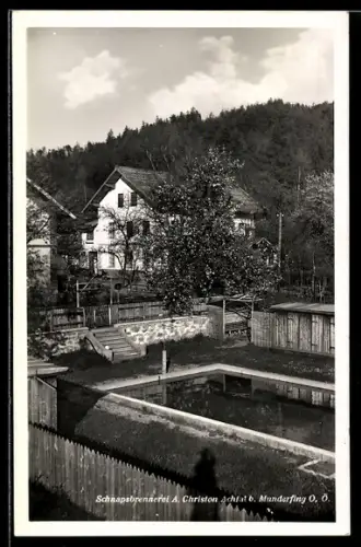 AK Achtal b. Munderfing, Gasthaus Schnapsbrennerei A. Christon