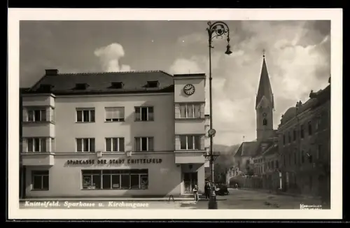 AK Knittelfeld, Sparkasse und Kirchengasse