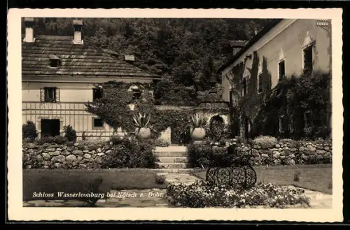 AK Nötsch im Gailtal, Schloss Wasserleonburg mit Garten